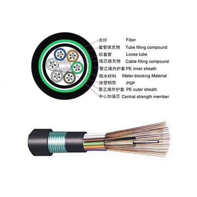 GYTS 6 Core Loose Tube Optical Fiber Cable For Telecommunication manufacture directly