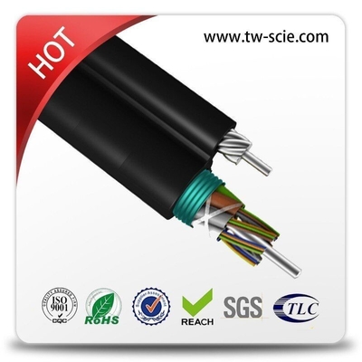 8 12 24 Core FIG8 Self Supporting Aerial Fiber Cable GYTC8S OEM