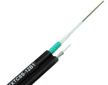Loose Tube Stranded GYXTC8S 2 Core Outdoor Cable Aerial Telecommunication