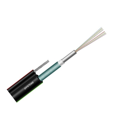 Black Central Loose Tube Cable Figure 8 Self Support Fiber Optic Cable GYXTC8S GYXTC8A
