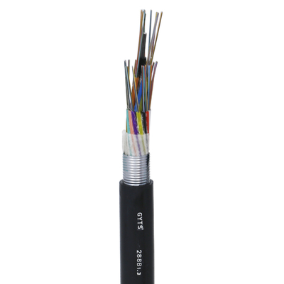 GYTS Steel Armored Fiber Optic Cable Loose Tube PE Sheath For Communication / LAN