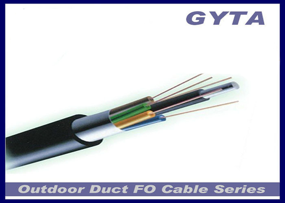 GYTS Steel Armored Fiber Optic Cable Loose Tube PE Sheath For Communication / LAN