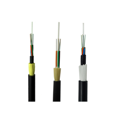 Black PE Outer Sheath Color Self Supporting ADSS 24 Core Fiber Optic Cable Singlemode