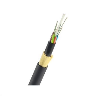 Black PE Outer Sheath Color Self Supporting ADSS 24 Core Fiber Optic Cable Singlemode