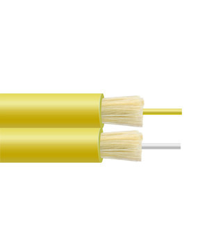 High Density Flexible Zip Duplex Fiber Optic Patch Cable For Indoor / Outdoor