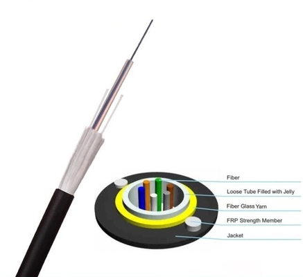 GYFXTY Glass Yarn Armored Fiber Optic Cable Uni Loose Tube All Dielectric Optical Fiber Cable