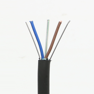 Singlemode Direct Buried Copper Fiber Composite Cable 4 6 8 12 Core Oplc Hybrid Fiber Optic Cable