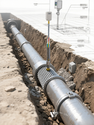 Industrial Grade Geographical Armored Optical Cable Multimode For Underground Pipeline Monitoring