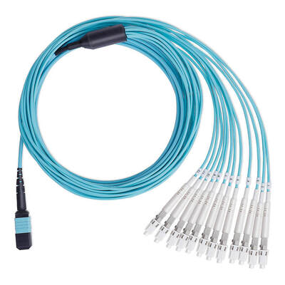 8 12 Fiber LC OM3 OM4 Multimode Fiber Optic Patch Cord for High Density Cabling in Data Centers