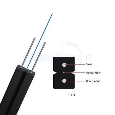 GJFJV Indoor Fiber Optic Cable with Tight Buffered Distribution and Aramid Yarn for 4/6/8/12 Core Data Transmission