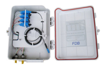 MingTong 16 Core Fiber Termination Box , ABS Fiber Distribution Box For FTTH Network