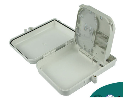 Grey Fiber Optic Distribution Box 48 Ports ABS FTTH Fiber Termination Box