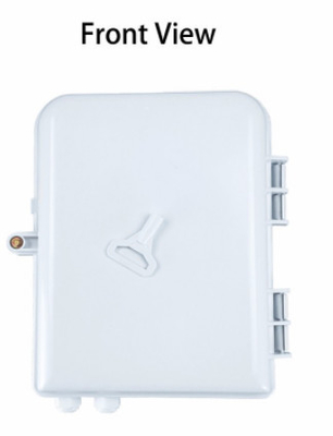 Grey Fiber Optic Distribution Box 48 Ports ABS FTTH Fiber Termination Box