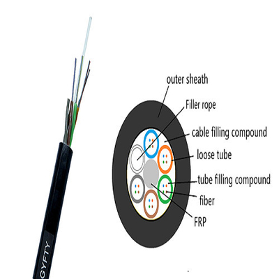 GYFTY 16 Core Loose Tube Non - Metallic & Non - Armored Outdoor Fiber Optic Cable