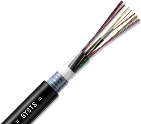 Single Mode Armored Outdoor Fiber Optic Cable 2 Core - 288 Core For Broadcast Applications