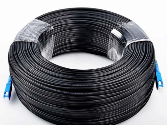4 Core Single Mode Optical Fiber Cable GJYXCH  Long Distance FTTH Drop Cable LSZH/PVC Jacket