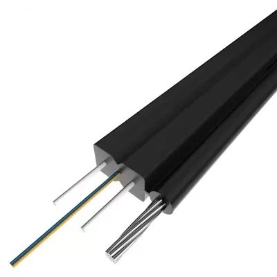 Low Smoke FRP Flat FTTH Drop Cable 4 Core Singlemode G657A1 G652D