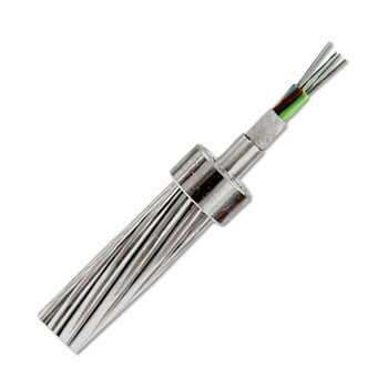 24 Core OPGW Composite Overhead Ground Wire / Stainless Steel Fiber Optic Cable G652D