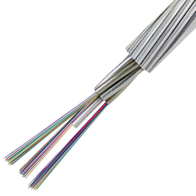 FTTH 16 Core Central Tube Fiber Optic Cable PE Jacket With Steel Wire Strength Member