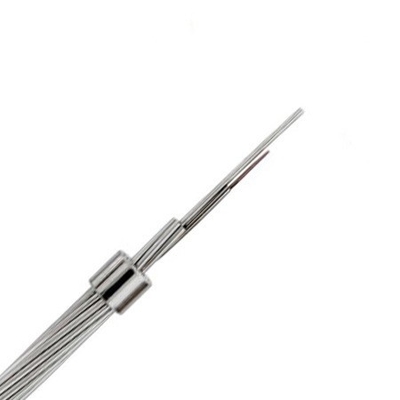 Large Diameter OPGW Optical Ground Wire 24 Core Outdoor Aerial Fiber Optic Cable ISO9001