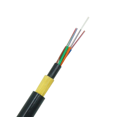 OEM 6 Core Double Sheath Loose Tube Back Supporting Aerial Cable Non-Metallic ADSS Fiber Optic Cable Long Lifetim