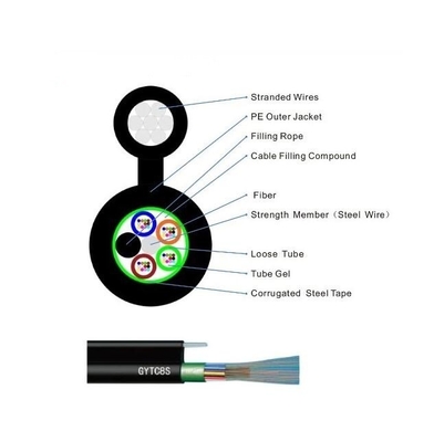 Figure 8 Self Support Fiber Optic Cable Aerial GYFTC8S GYXTC8Y Fiber Optic Drop Cable