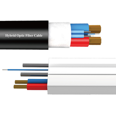 Single Mode G652D Fiber Optic Cable 12 Core PVC Sheathed Cable 2km