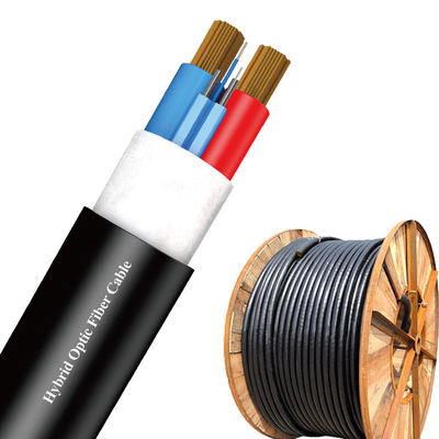 Single Mode G652D Fiber Optic Cable 12 Core PVC Sheathed Cable 2km