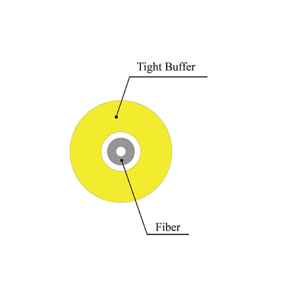 G652D G657A1 G657A2 MM OM4 PVC LSZH Hytrel Nylon Sheath 0.6MM 0.9MM Tight Buffer Fiber Cable