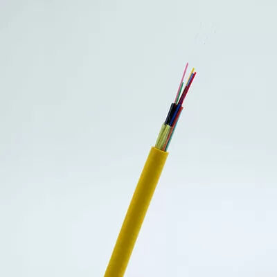 Flat Wire Indoor Fiber Optic Cable with Tight Buffered Distribution and Aramid Yarn Reinforcement for Enhanced Durability