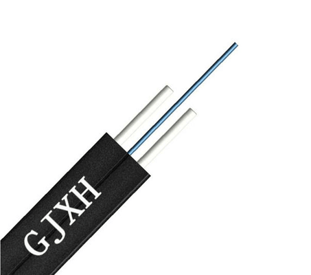 GJXH 1 Core FTTH Drop Cable Single Mode G657A2 LSZH Jacket Steel Strength Member Indoor Butterfly Fiber Optic Cable for Fiber To The Home