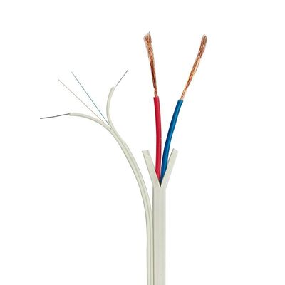 G657A1/G657A2 2 Core Optical Fiber Drop Cable Integrated With Two Copper Conductors For FTTH & Monitoring System