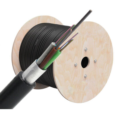 GYTA Single Mode Fiber Optic Cable G652D 4/12/24/48/96/144/288 Core Aluminum Armored Outdoor Aerial Duct Optical Communication Cable CE ISO ROHS Factory Price